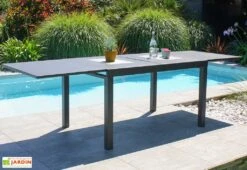 Table De Jardin Extensible En Aluminium Gaston – 135/270 Cm