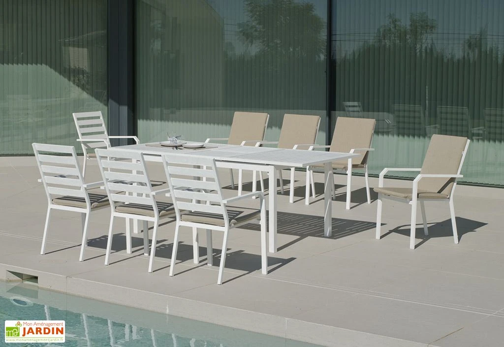 Hevea Jardin Magasin -Hevea Jardin Magasin table jardin extensible aluminium blanc sarana 1