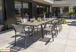 Table De Jardin Extensible Aluminium Et Céramique Stockholm 200/300 Cm 8 Table De Jardin Extensible Aluminium Et Céramique Stockholm 200/300 Cm -Hevea Jardin Magasin table jardin extensible aluminium ceramique stockholm 200 300 cm 4