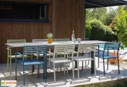 Table De Jardin Extensible En Aluminium Gaston – 135/270 Cm -Hevea Jardin Magasin table jardin extensible aluminium gaston