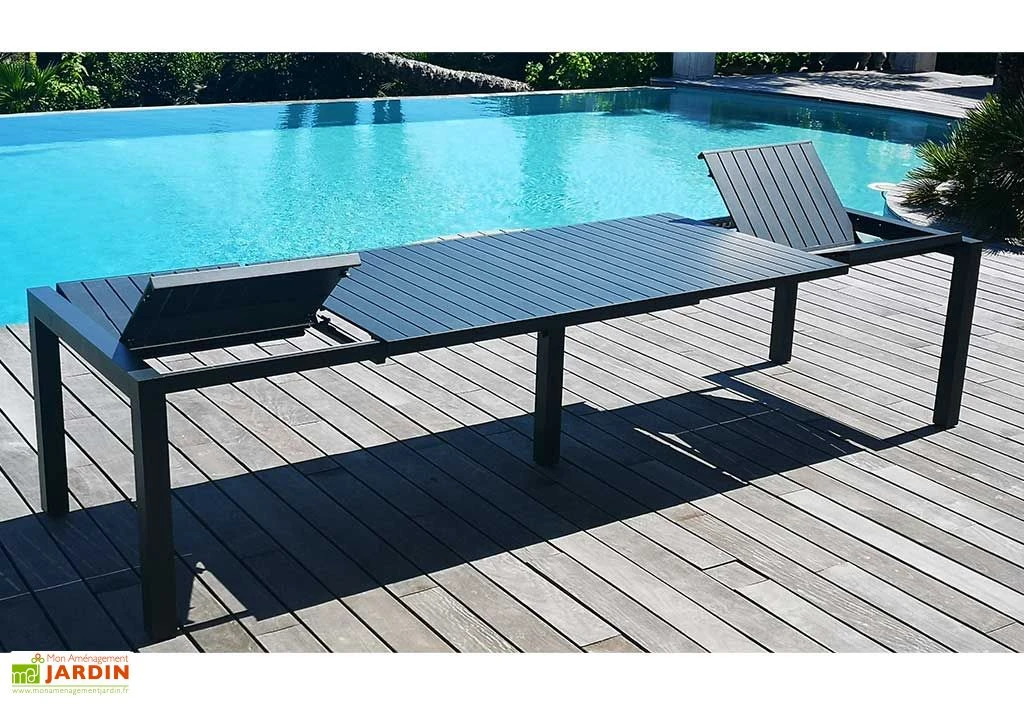Table De Jardin Extensible En Aluminium Prisma 200/320 Cm 2 Table De Jardin Extensible En Aluminium Prisma 200/320 Cm – Image 2