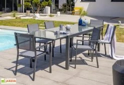 Table De Jardin Extensible Aluminium Et Verre Tolede 200/300 Cm 10 Table De Jardin Extensible Aluminium Et Verre Tolede 200/300 Cm -Hevea Jardin Magasin table jardin extensible aluminium verre tolede 200 300 cm 5