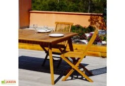 Table De Jardin Extensible En Bois De Teck Massif Tahiti 180/240 Cm -Hevea Jardin Magasin table jardin extensible bois teck massif tahiti 180 240 cm