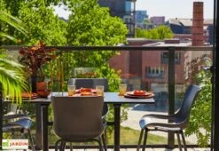 Table De Jardin Pliable En Aluminium Et HPL Sophie Bistro 68 X 138 Cm 5 Table De Jardin Pliable En Aluminium Et HPL Sophie Bistro 68 X 138 Cm -Hevea Jardin Magasin table jardin pliable aluminium hpl sophie bistro 68x138cm