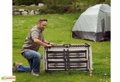 Table De Camping + 2 Bancs En PEHD Lifetime (107x 61x71cm) 10 Table De Camping + 2 Bancs En PEHD Lifetime (107x 61x71cm) -Hevea Jardin Magasin table jardin resine pliante 80352 2