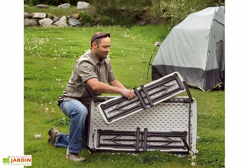 Table De Camping + 2 Bancs En PEHD Lifetime (107x 61x71cm) 6 Table De Camping + 2 Bancs En PEHD Lifetime (107x 61x71cm) – Image 6