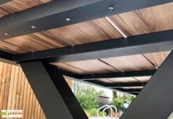 Table De Pique-Nique En Aluminium Vancouver 174 X 210 Cm -Hevea Jardin Magasin table pique nique aluminium imitation bois 210cm 2bancs vancouver 4