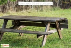 Table De Pique-nique Bois Autoclave Brun + Bancs Rabattables – Jelgava 11 Table De Pique-nique Bois Autoclave Brun + Bancs Rabattables – Jelgava -Hevea Jardin Magasin table pique nique bois 20 ans ekju 253001