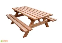 Table De Pique-Nique En Douglas 45 Mm 6 Places Munich -Hevea Jardin Magasin table pique nique bois 6places douglas munich