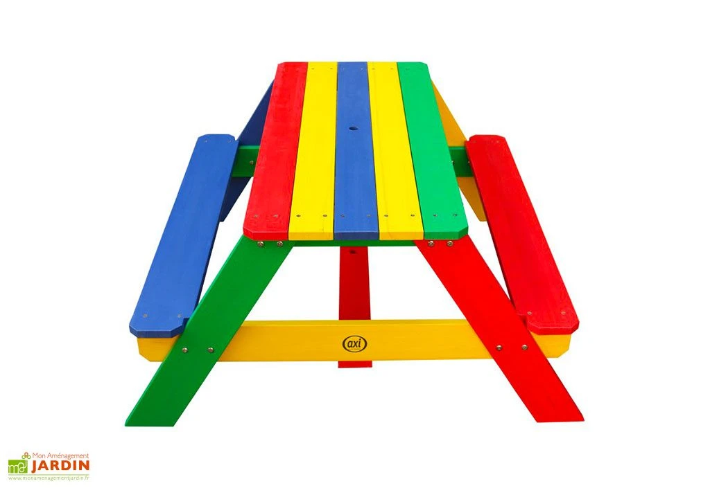 Axi Table De Pique-Nique Pour Enfant En Bois De Hemlock Nick + Parasol 3 Axi Table De Pique-Nique Pour Enfant En Bois De Hemlock Nick + Parasol – Image 3