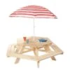 Pinolino Table De Pique-Nique En Bois Pour Enfant Nicki (6 Places)