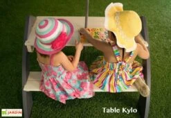 Axi Table De Pique-Nique Kylo En Bois Écologique Et Parasol Inclus -Hevea Jardin Magasin table pique nique kylo jeux enfants