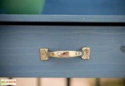 Table De Rempotage En Bois Lasuré Bleu 117 X 45 Cm -Hevea Jardin Magasin table rempotage bois lasure bleu 117 x 45 cm 1