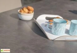 Table De Jardin En Inox Avec Plateau Céramique 200 X 100 Cm – Torino -Hevea Jardin Magasin table salon jardin zoom 1