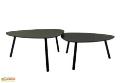 Tables Basses Gigognes Design Moderne - 74 X 40 Cm Et 49 X 35 Cm -Hevea Jardin Magasin tables basses modernes