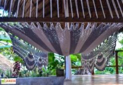 Hamac En Coton Tissé à La Main 100 X 237 Cm - Boaco L -Hevea Jardin Magasin toile hamac coton boaco barres ecartement