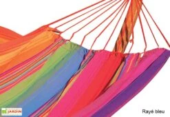 Toile De Hamac Double En Coton 150 X 220 Cm - Belize -Hevea Jardin Magasin toile hamac coton raye belize