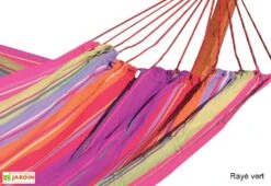 Toile De Hamac Double En Coton 150 X 220 Cm - Belize -Hevea Jardin Magasin toile hamac double coton belize