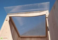 Abri De Jardin En Bois Pour Toilettes Sèches Ventarèl - 120 X 105 X 215 Cm -Hevea Jardin Magasin toit translucide cabine