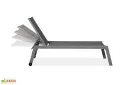 Bain De Soleil En Aluminium Et Toile Forli XL - 65 X 202 Cm (lot De 2) -Hevea Jardin Magasin transat aluminium toile forli xl