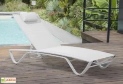 Bain De Soleil En Aluminium Et Textilène - Figari